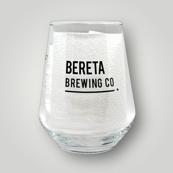 Bereta Brewing Co. Glas Rückseite