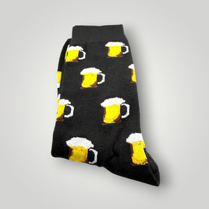 Bier-Socken schwarz