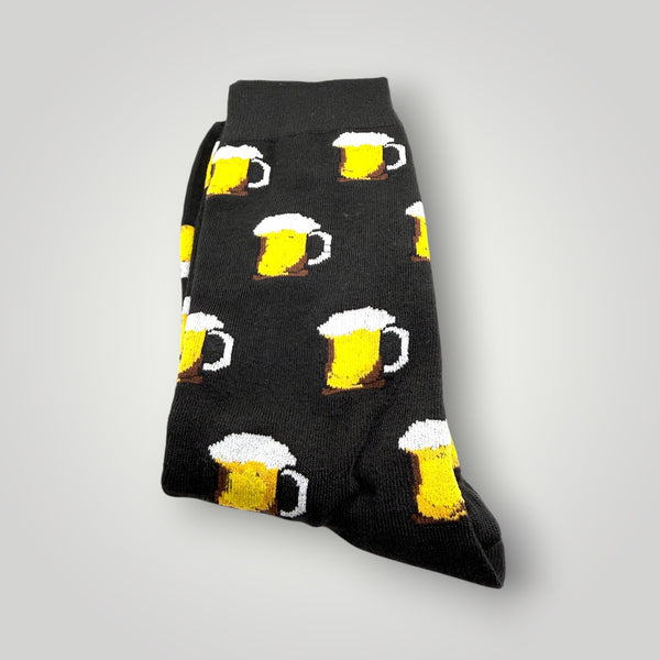 Bier-Socken schwarz