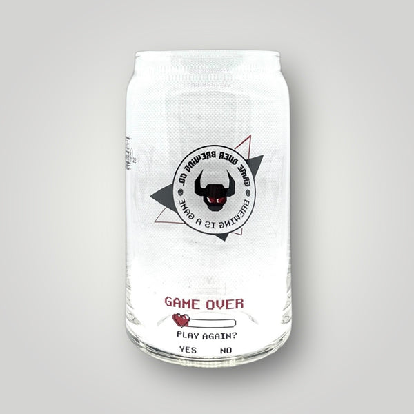 Game Over Brewing Co. Glas Rückseite