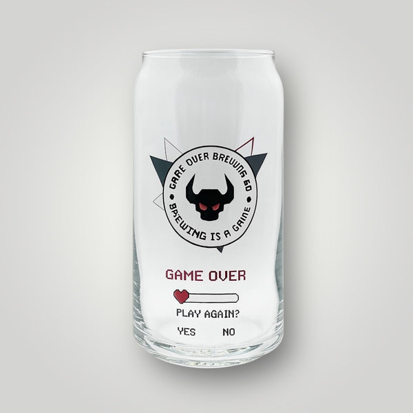 Game Over Brewing Glas Back